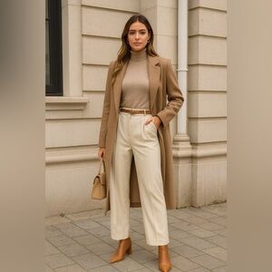 Cider • NWT Cream wide leg Women's Pants